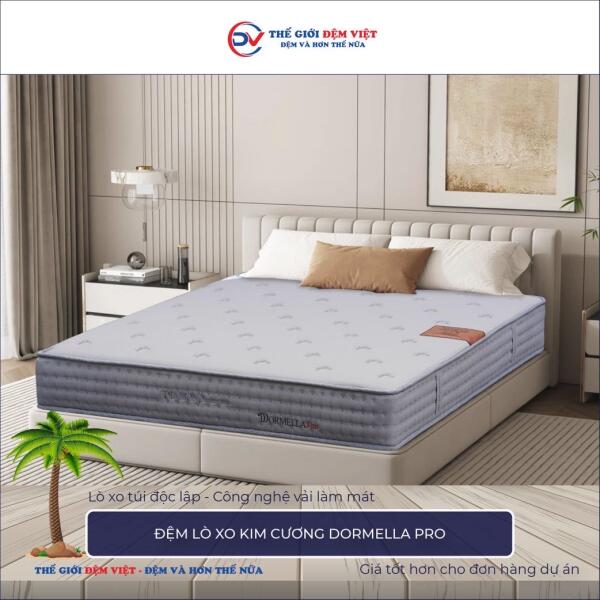 Đệm lò xo Kim Cương Dormella Pro 1